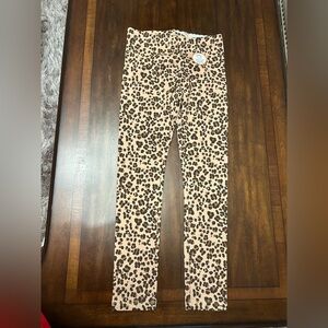 Wonder Nation Kids Leopard Print Leggings - Tan and Brown‎ L-10/12